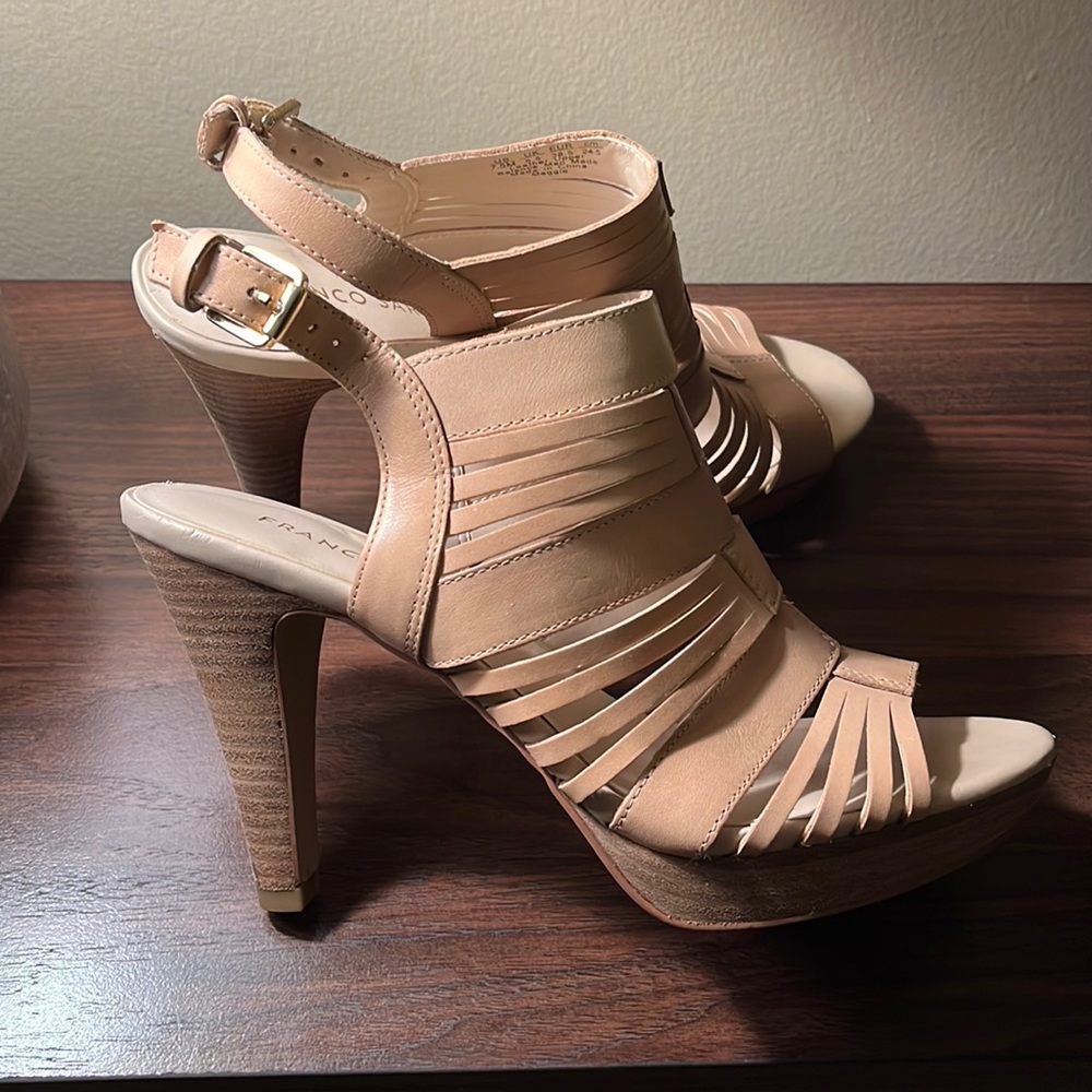 Tan Franco Sarto Heels 7.5